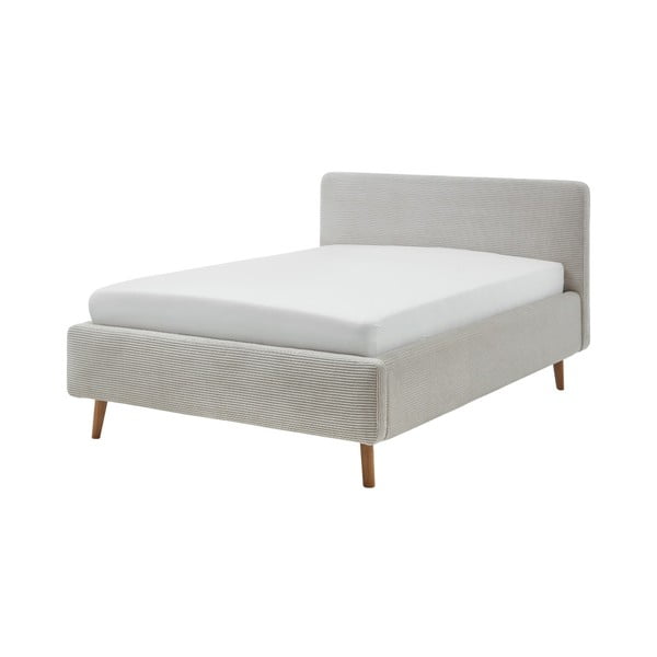 Béžová čalúnená jednolôžková posteľ bez roštu 120x200 cm Mattis – Meise Möbel