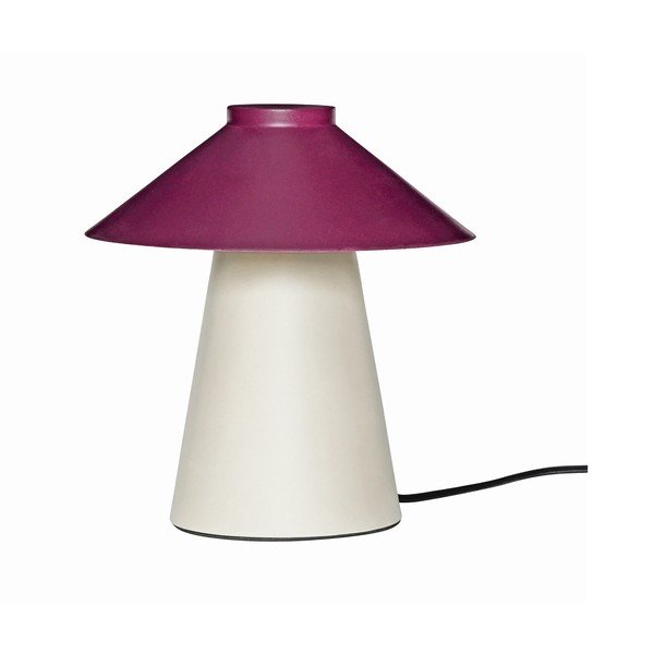 Fialovo-béžová kovová stolná lampa Chipper - Hübsch