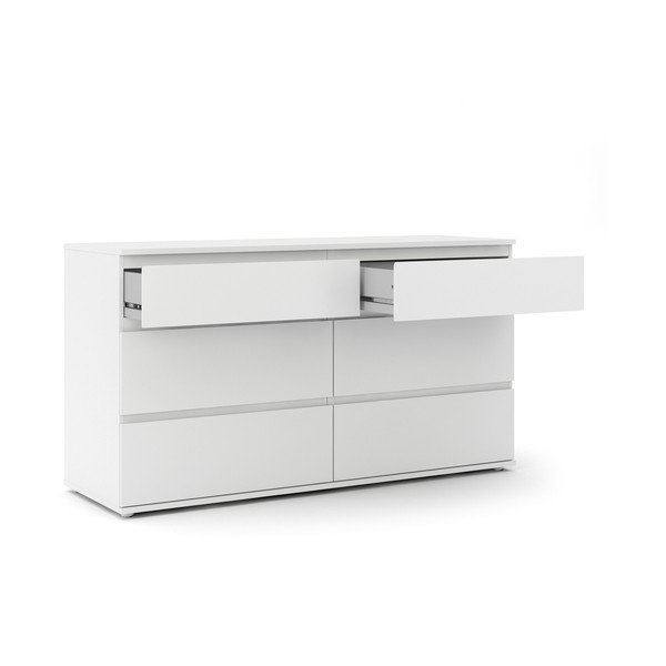 Biela nízka komoda 153x84 cm Nova – Tvilum-image-2