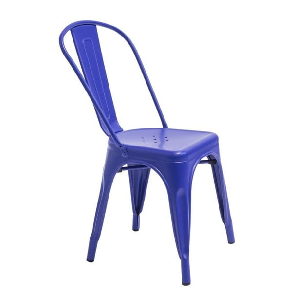 Modrá stolička Novita Chantal