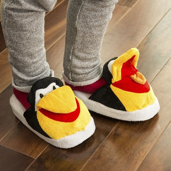 Detské papuče InnovaGoods Fluffy Slippers Penguin, veľkosť M