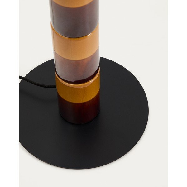 Stojacia lampa s textilným tienidlom (výška  146 cm) Mavran – Kave Home-image-4