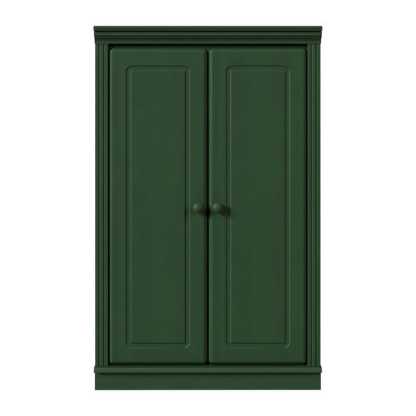 Zelená skrinka z borovicového dreva 74x118x35 cm Anita – Støraa