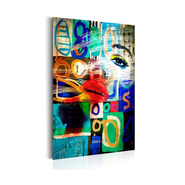 Obraz na kovovom podklade Bimago Kiss of Modernity 31 x 46 cm