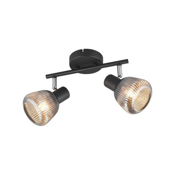 Čierne bodové svietidlo ø 10 cm Tarifa – Trio-image-1