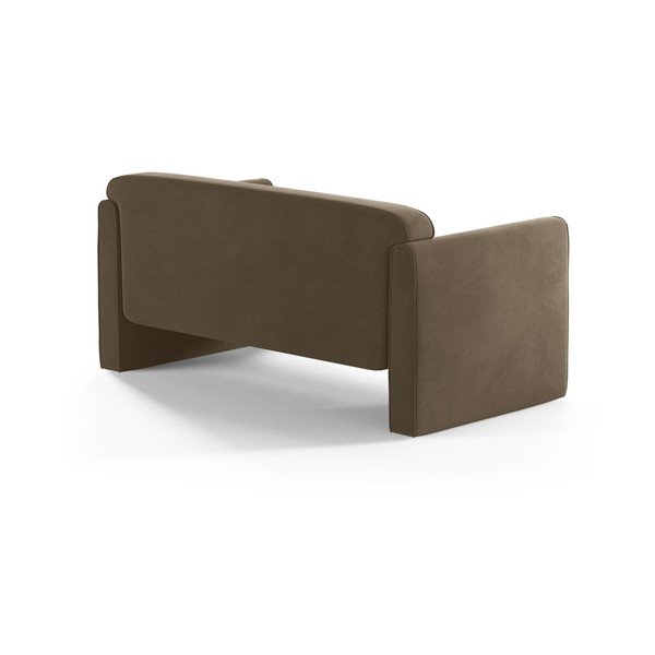 Taupe zamatová pohovka 140 cm Abby – Micadoni -image-2