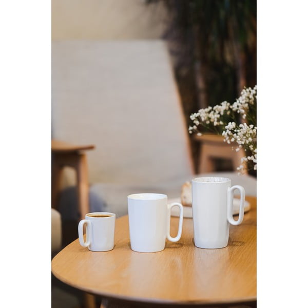 Biele hrnčeky z kameniny v súprave 2 ks 250 ml Fuori – Vialli Design-image-3