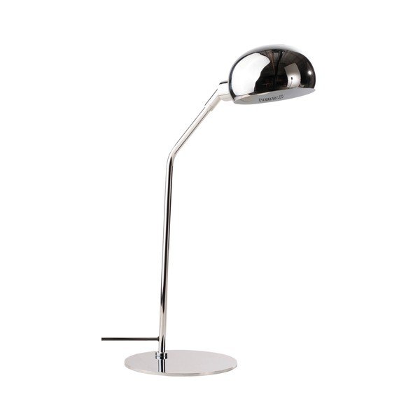 Oceľová stolová lampa s ohýbateľnou konštrukciou v lesklej striebornej farbe (výška  59 cm) Lincon – Jotex-image-3