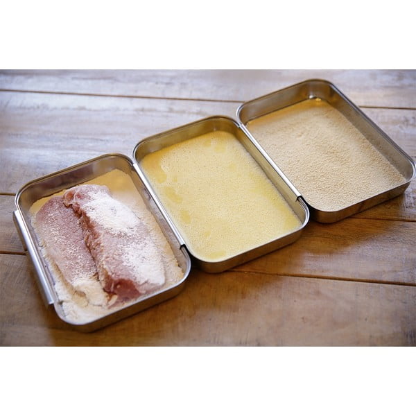 Súprava na obaľovanie z nehrdzavejúcej ocele v striebornej farbe – Maximex-image-1