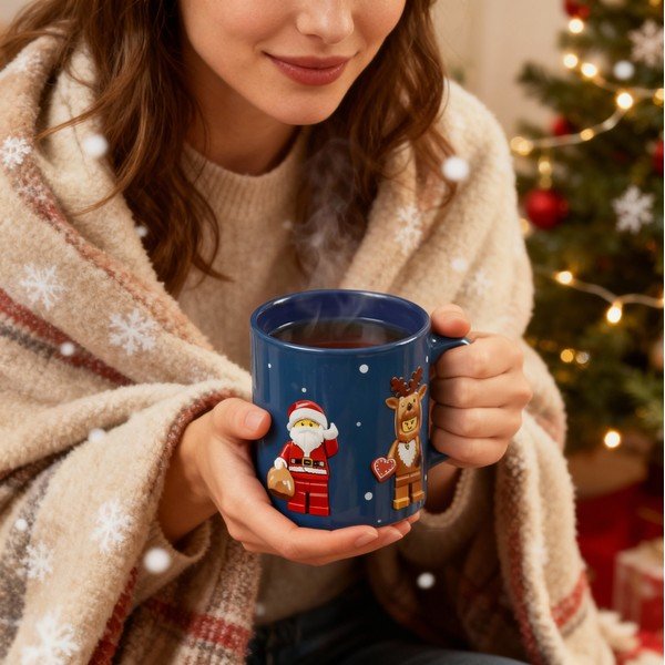 Tmavomodrý keramický detský hrnček 300 ml Christmas Minifigures – LEGO®-image-4