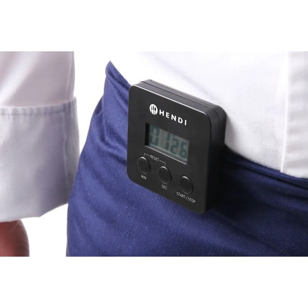 Čierna digitálna minútka s magnetom Hendi-image-2