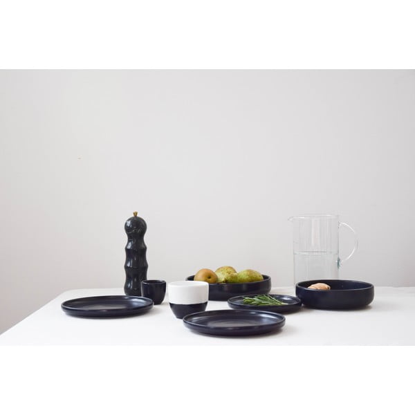 Čierna kameninová raňajková miska ÅOOMI Luna, ø 16 cm-image-1
