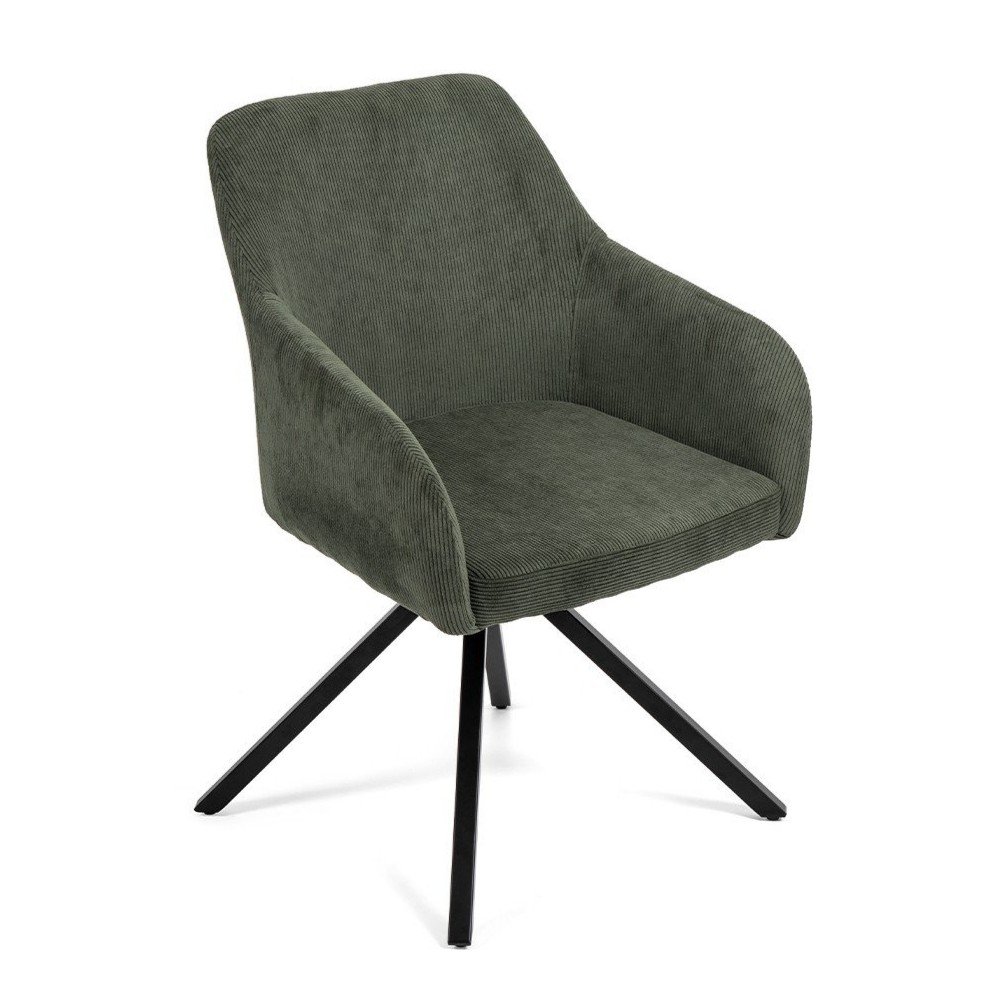 Zelené čalúnené jedálenské kreslo Lunio – Bonami Essentials