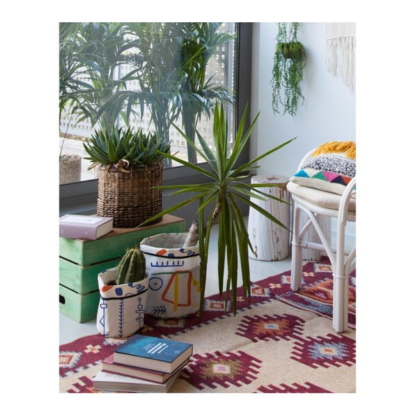 Súprava 2 textilných obalov na kvetináč Madre Selva Juno-image-1