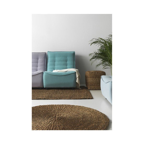 Hnedý taburet z trstinového výpletu Seaweed – Geese-image-1