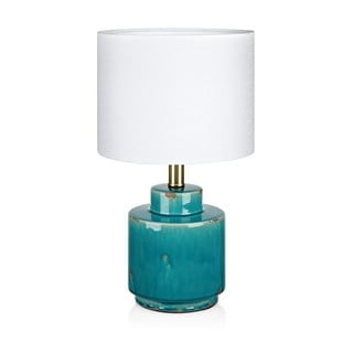 Modro-biela stolová lampa Markslöjd Cous