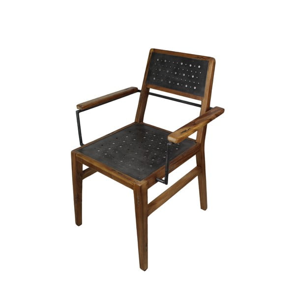 Jedálenská stolička z dreva mungur s opierkami HSM Collection Sagmore