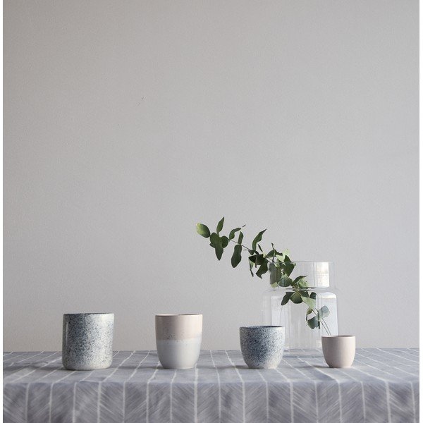 Bielo-čierna kameninový hrnček ÅOOMI Mess, 400 ml-image-1