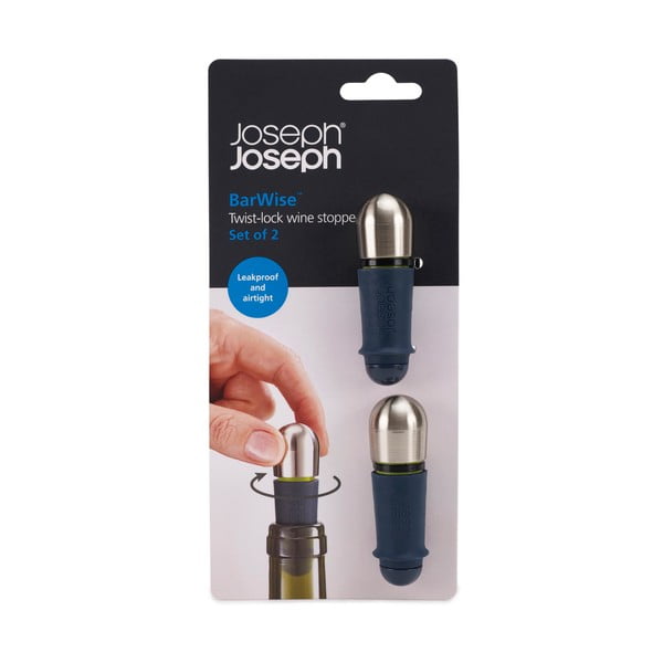 Zátka na víno z nehrdzavejúcej ocele BarWise – Joseph Joseph-image-4