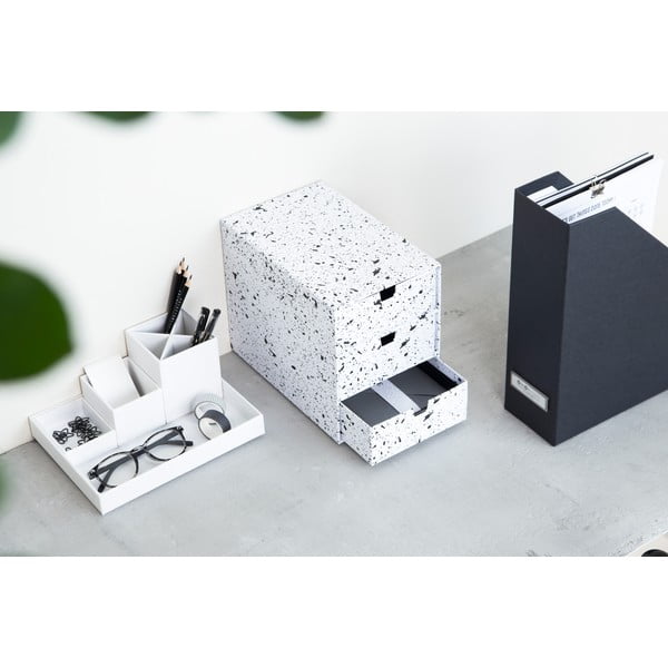 Biely 4-dielny stolový organizér na písacie pomôcky Bigso Box of Sweden Lena-image-1