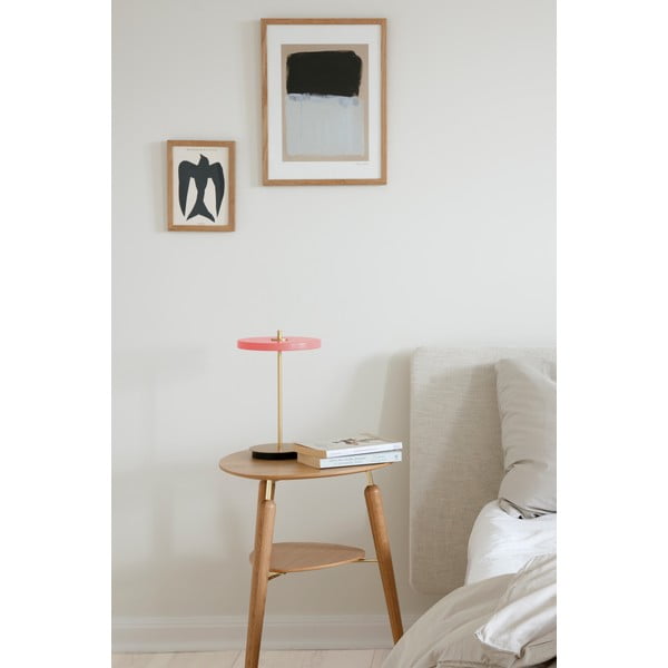 Ružová LED stolová lampa so stmievačom s kovovým tienidlom (výška  31 cm) Asteria Move – UMAGE-image-1