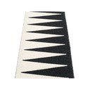 Čierno-biely vnútorný a vonkajší behúň 70x150 cm Vivi Black – Pappelina