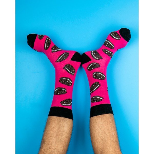 Pánske ružové ponožky Funky Steps Oreo, veľkosť 41 - 45-image-1