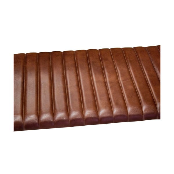 Hnedá kožená lavica – Antic Line-image-2