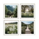 Obrazy v súprave 4 ks 30x30 cm Sunrise Hike
