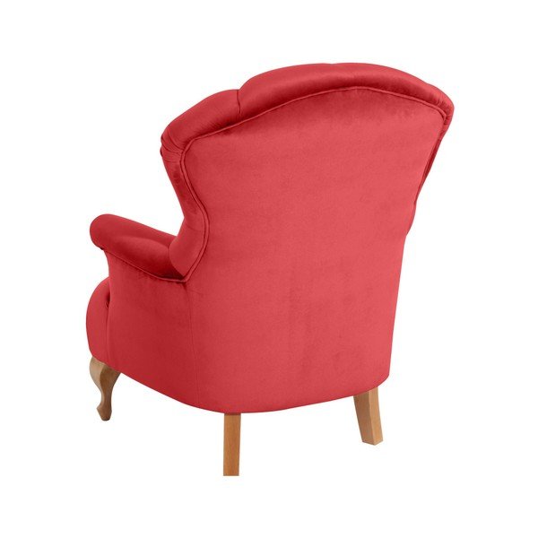 Červené kreslo Max Winzer Camilla Velor-image-1