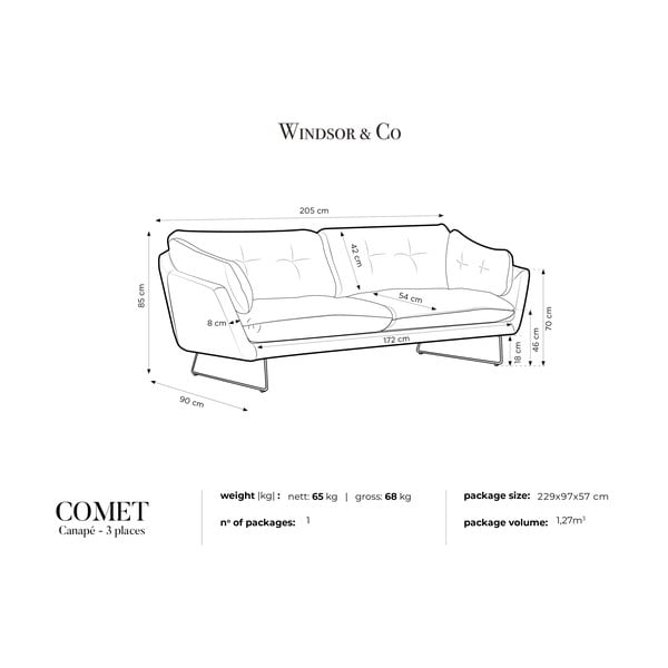 Ružová pohovka Windsor & Co Sofas Comet-image-4