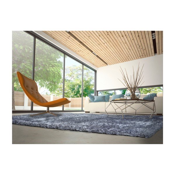Modrý koberec vhodný aj do exteriéru Universal Aloe Liso, 80 × 150 cm-image-1