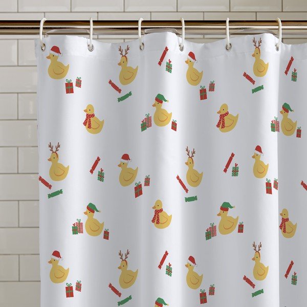 Sprchový záves 180x180 cm Christmas Quacker – Catherine Lansfield