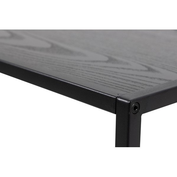 Čierny písací stôl Actona Seaford, 60 x 130 cm-image-1