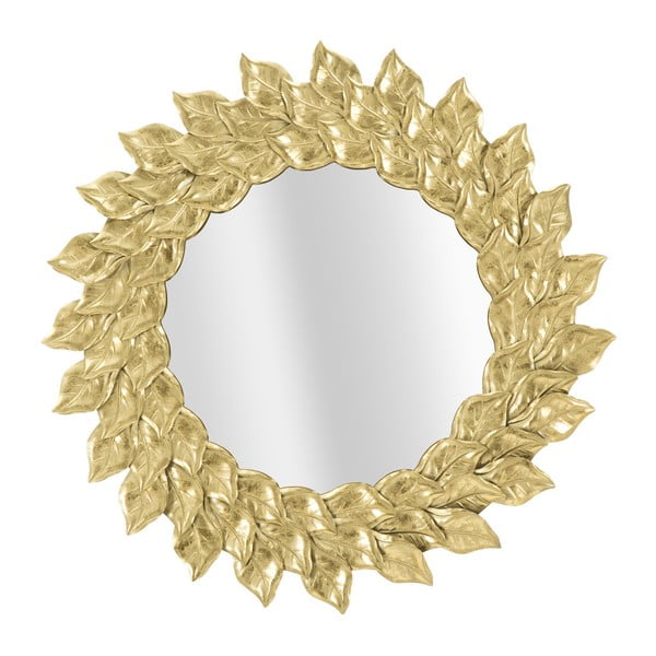 Nástenné zrkadlo v zlatej farbe Mauro Ferretti Aton, ⌀ 73 cm