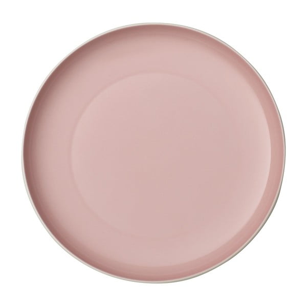 Bielo-ružový porcelánový tanier Villeroy & Boch Uni, ⌀ 24 cm