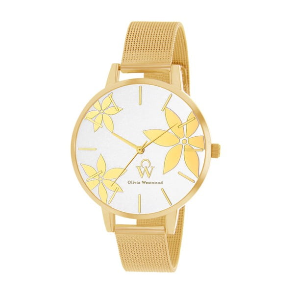 Dámske hodinky s remienkom v zlatej farbe Olivia Westwood Huna