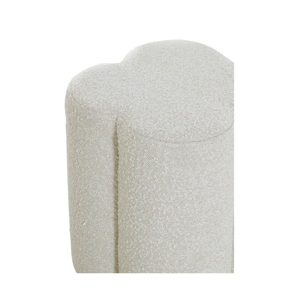 Krémový taburet z textílie buklé Nalani – Light & Living-image-3