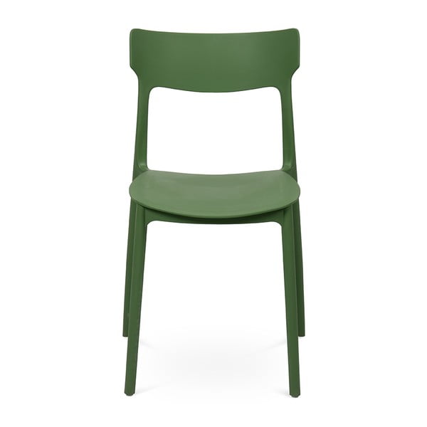 Zelená plastová záhradná stolička Biá – Bonami Essentials-image-2