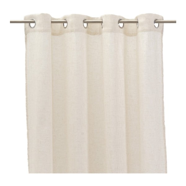 Béžová záclona s prímesou ľanu 140x260 cm Fifties – Casa Selección