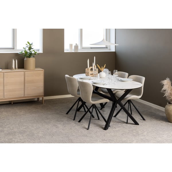 Krémové jedálenské stoličky v súprave 2 ks Batilda – Actona-image-1