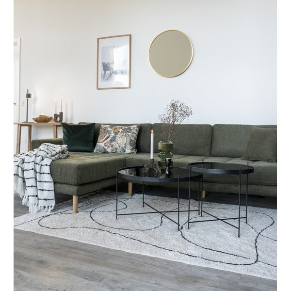 Čierny okrúhly konferenčný stolík ø 70 cm Venezia - House Nordic-image-1