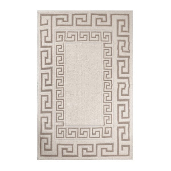 Krémový koberec s prímesou bavlny Versage Coffee, 120 × 180 cm