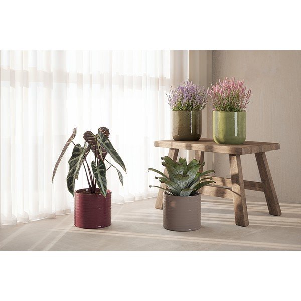 Keramický ručne vyrobený obal na kvetináč ø 18 cm Fortuna – Artevasi-image-1