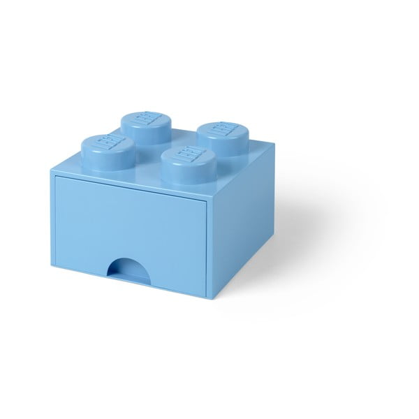 Svetlomodrý úložný box štvorec LEGO®