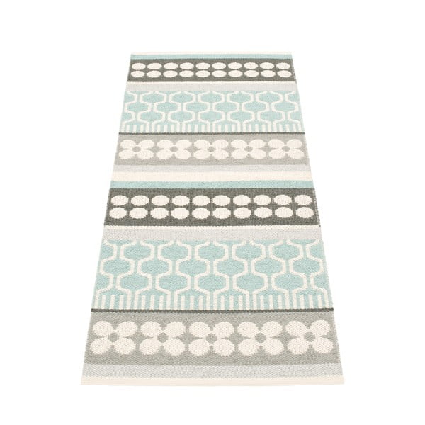 Sivo-tyrkysový vnútorný a vonkajší behúň 70x180 cm Asta Pale Turquoise – Pappelina