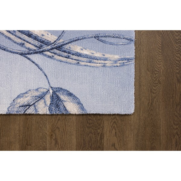 Svetlomodrý vlnený koberec 300x400 cm Talwin – Agnella-image-4