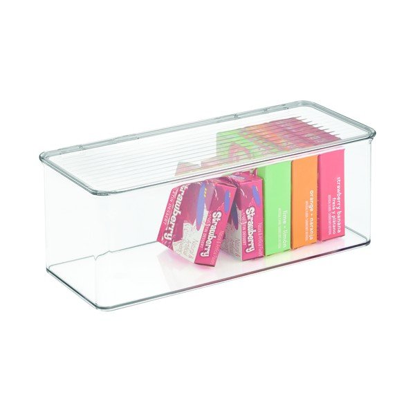 Priehľadný stohovateľný box iDesign, 15 x 34 cm-image-3