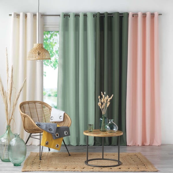 Oranžový záves z mikrovlákna 140x280 cm Absolu – douceur d'intérieur-image-3