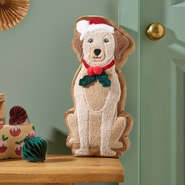 Dekoračný vankúš 20x30 cm Christmas Dog – Catherine Lansfield-image-1